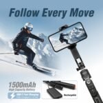 AI Face Tracking & Gesture Control Gimbal | Selfie Stick | Tripod - Image 3