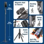 AI Face Tracking & Gesture Control Gimbal | Selfie Stick | Tripod - Image 6