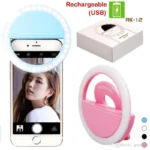 Portable LED Ring Selfie Light for Smartphones, Tablets and iPhone