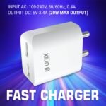 UNIX UX-110 20W Dual USB Fast Charger Adapter - Image 5
